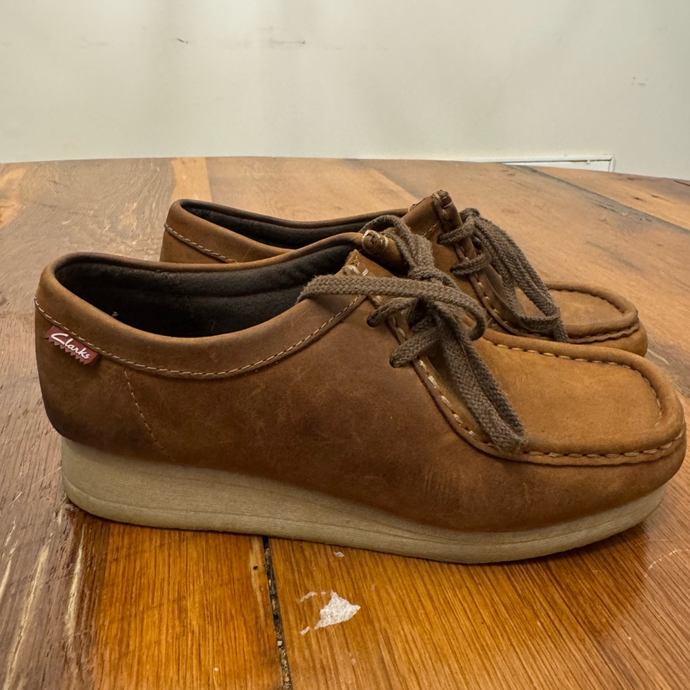 Clarks Tan Leather Casual Shoes